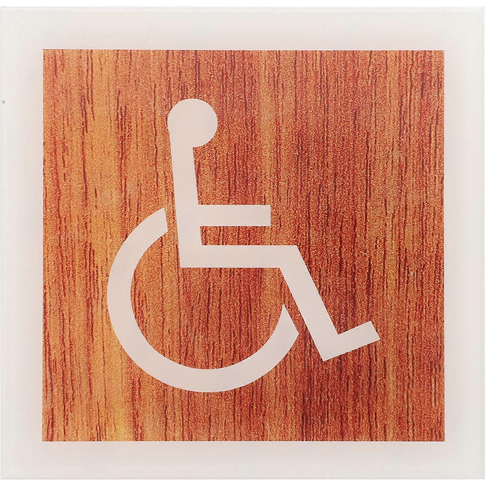 Rollstuhlgerechtes Türschild Behindertentoilettenschild Behindertenschild Behindertenschild