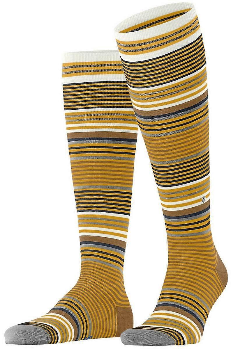 Burlington Stripe Knee High Socks - Solar Yellow