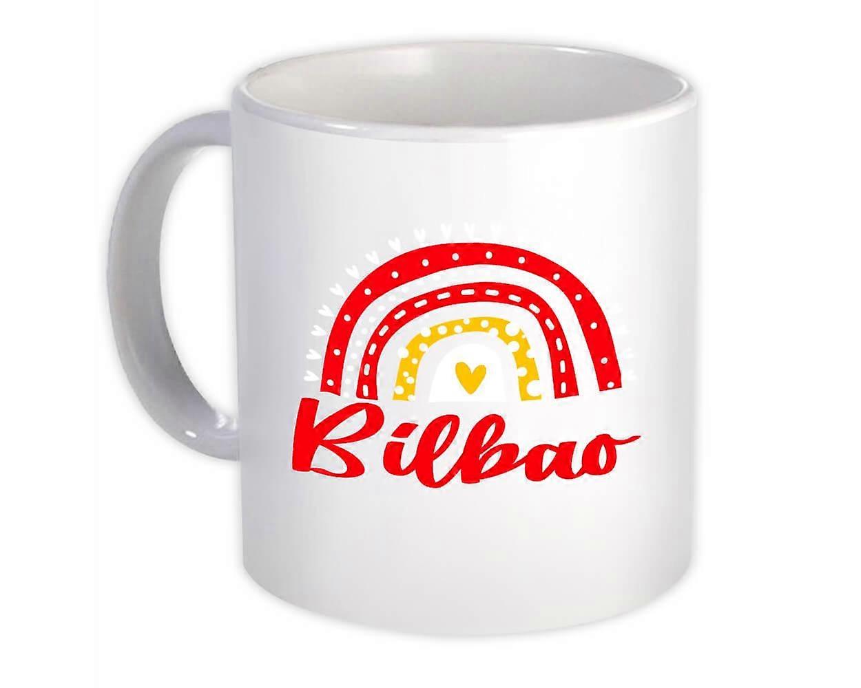 Gift Mug: Bilbao Spain Rainbow