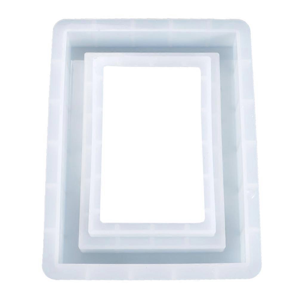 Photo Frame Epoxy Mold Rectangular Picture Frame Casting Mold for Crafts