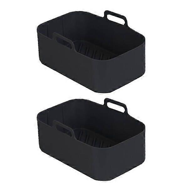 2PCS Air Fryer Silicone Pan Mat Square