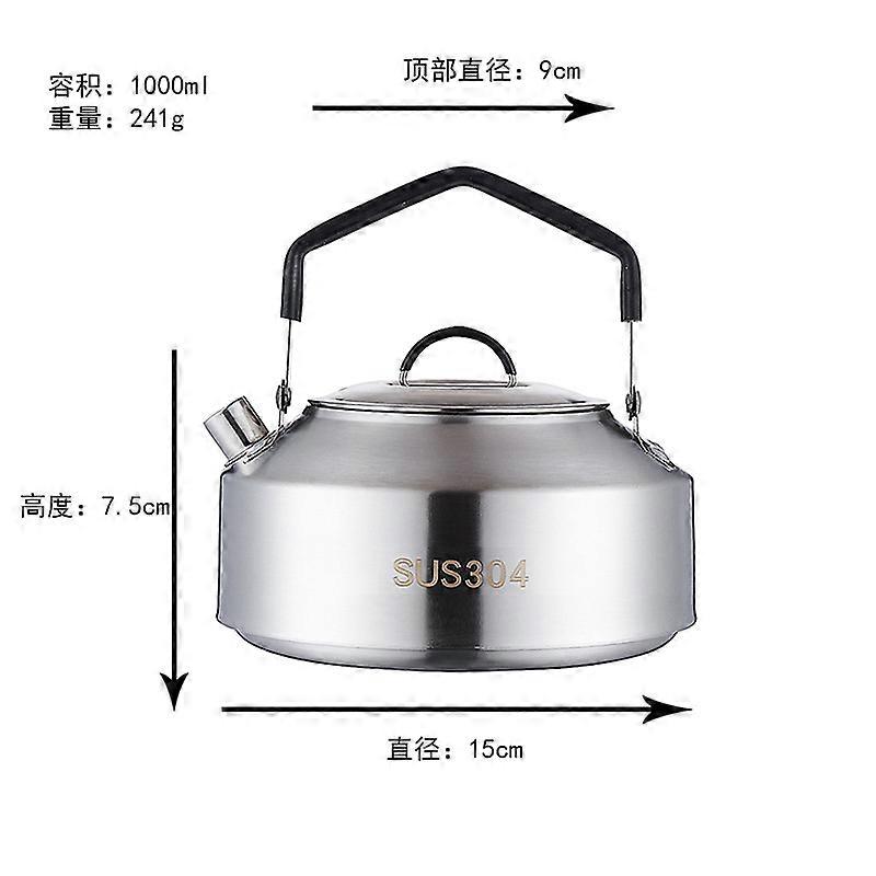 Outdoor Camping Kettle Stainless Steel Kettle Multi-function Kettle Outdoor Cookware Kettle