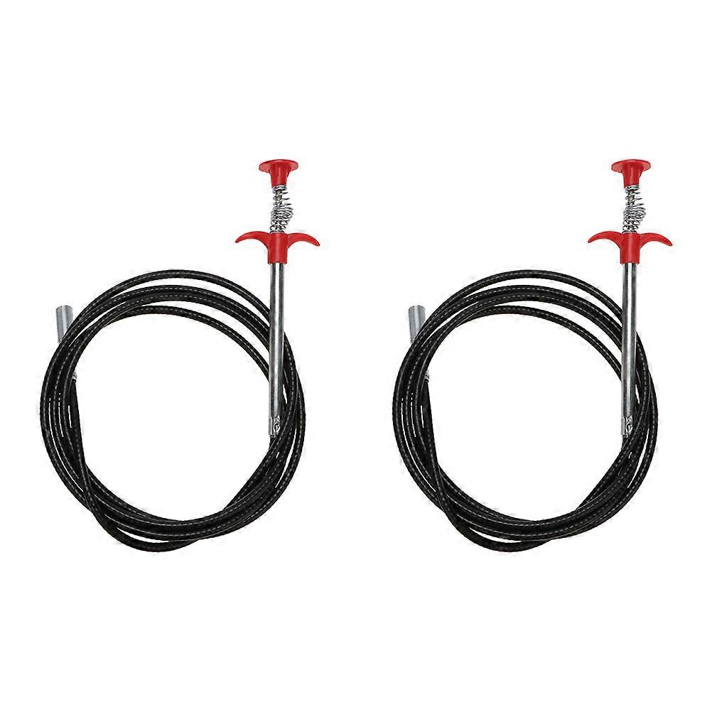 2 Pcs Pipe Cleaning Tool Drain Clean Claw Clog Remover Tool Pipeline Dredge Hook Cleaner Sink Snake