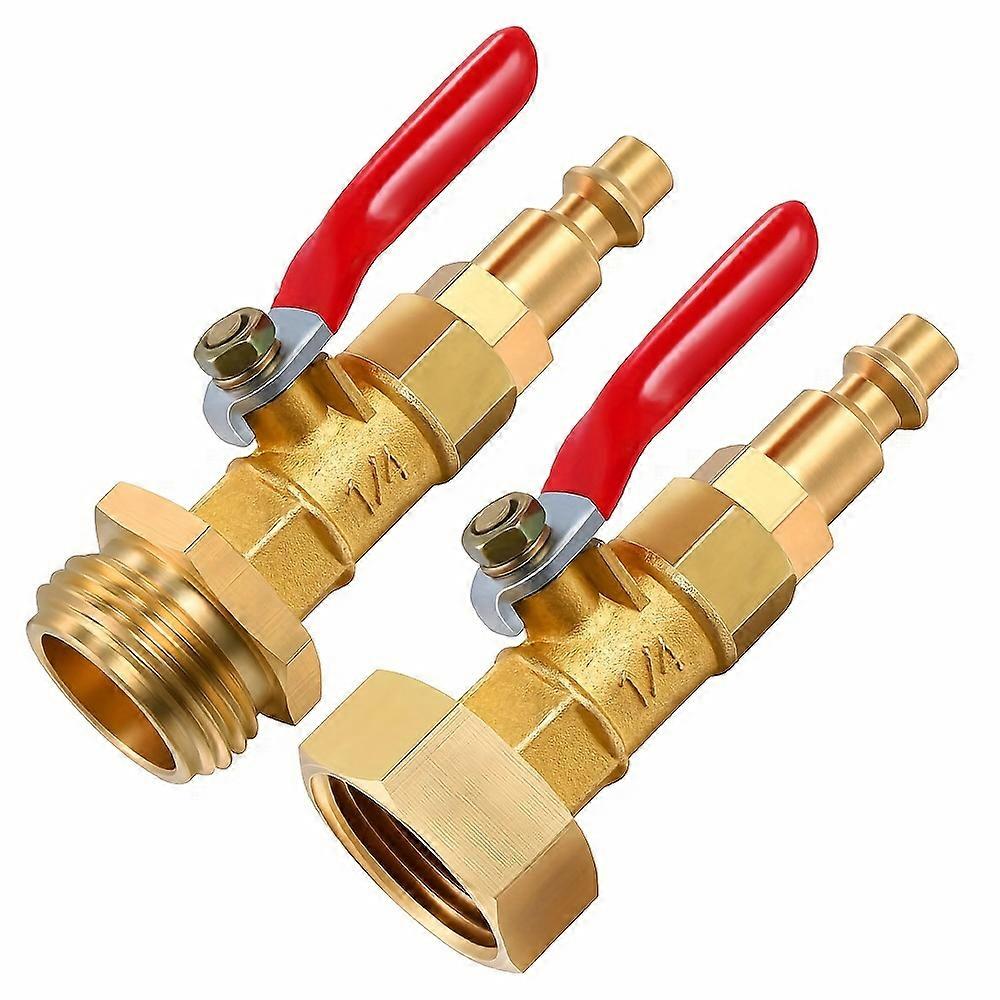 New style Efficient RV Winterization: Quick-Connect Adapter with Ball Valve & Garden Hose Compatibility