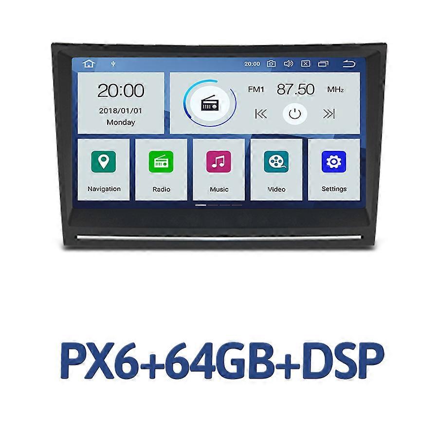 720P 8" PX6 2 din Android 10.0 Car DVD player 6 Core 64GB ROM 4GB RAM DSP Bluetooth navigation GDS autoradio For Porsche Cayman