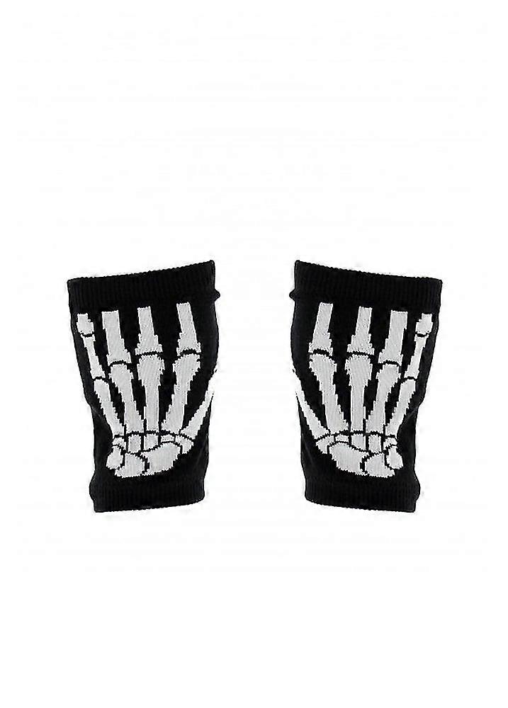 Fingerless Skeleton Gloves
