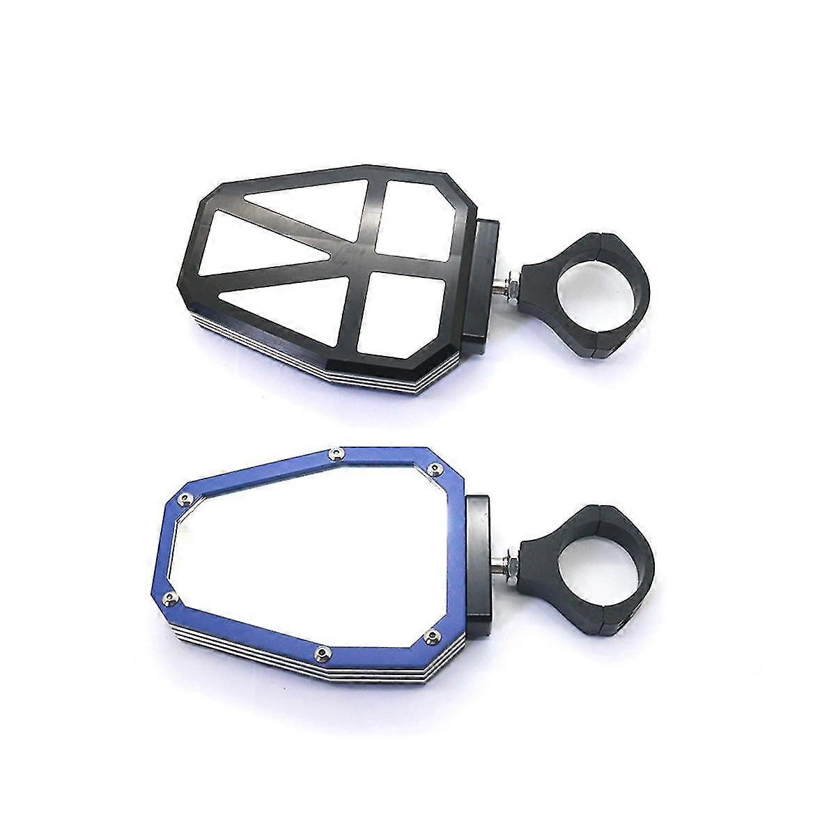 Beach Mirror Motorcycle Reflector 1.75/2 Universal For Atv/utv Blue