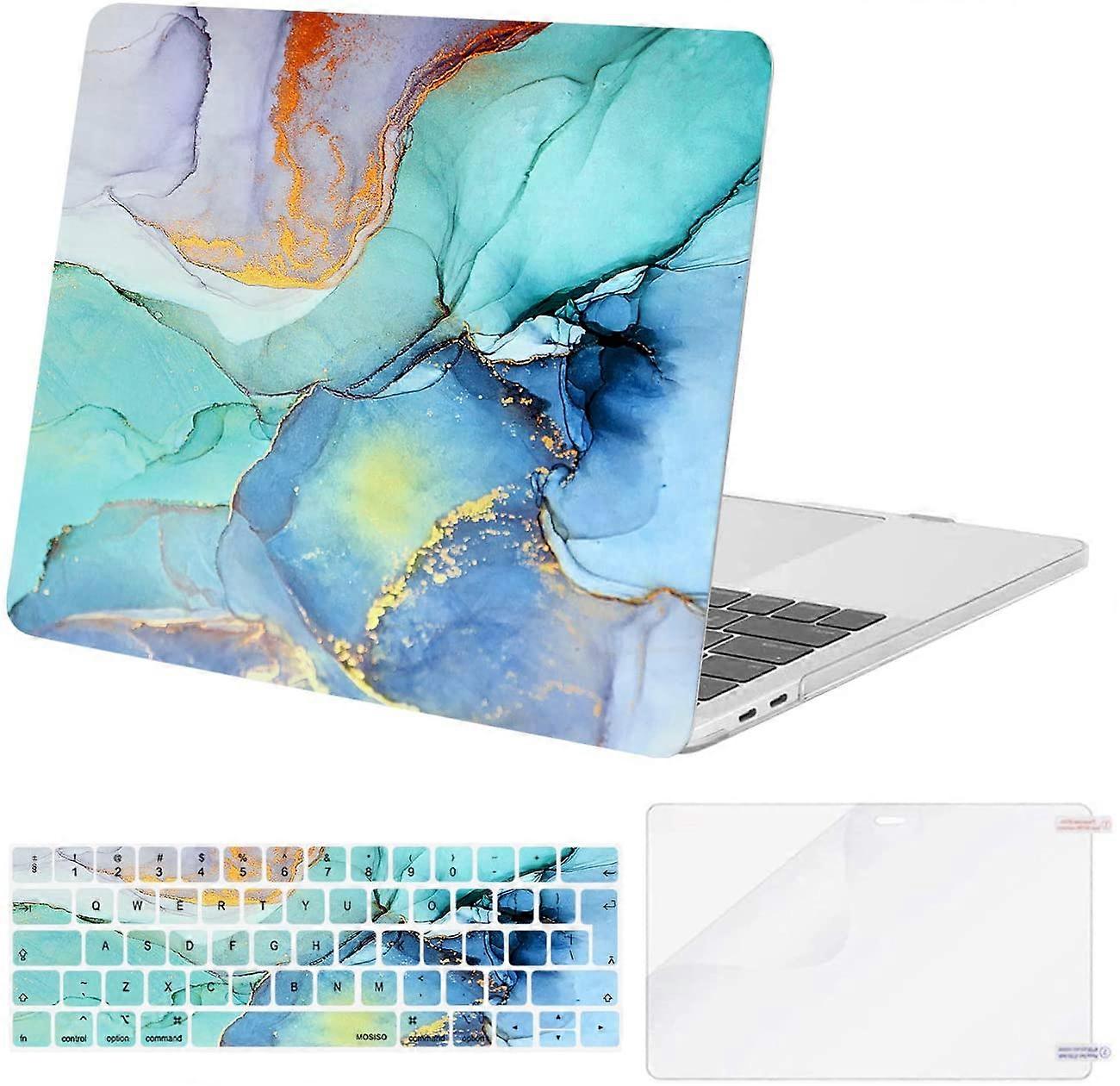 Compatibel met: MacBook Pro 13 inch Case 2016-2020 Release A2338, M1, A2289, A2251, A2159, A1989, A1706, A1708, Plastic Hard Shell Case & Keyboard Cover Skin