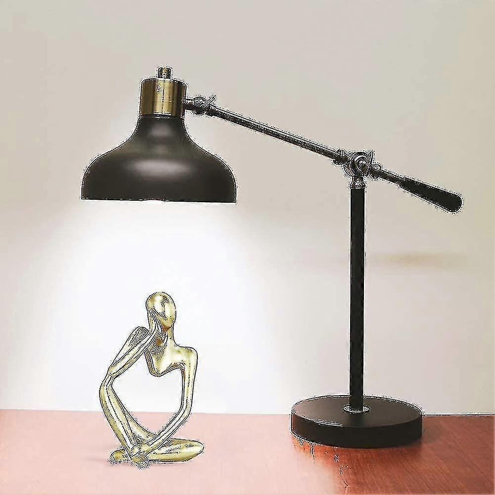 Thinker Statue, Resin Abstract Sculpture, Thinker Man Statue, Collectible Figurines Art (gold, Left)