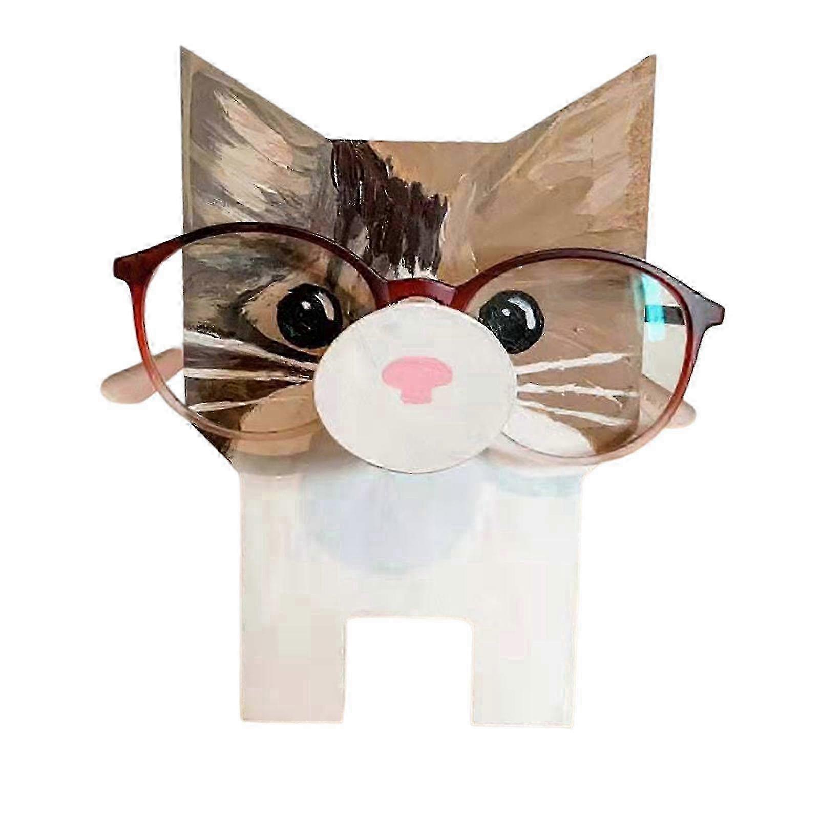 Lunettes d’animaux Support Support Creative Pet Shape Glasses Support pour Home Office Desk Decor