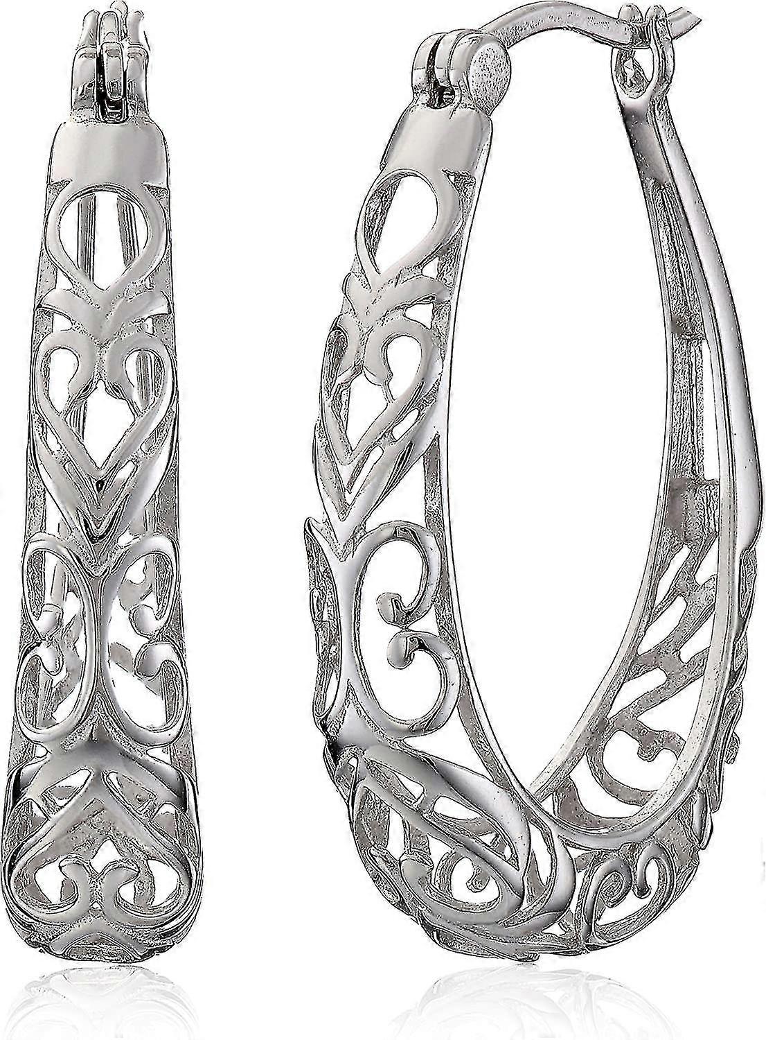 Silver Fili Hoop Earrings