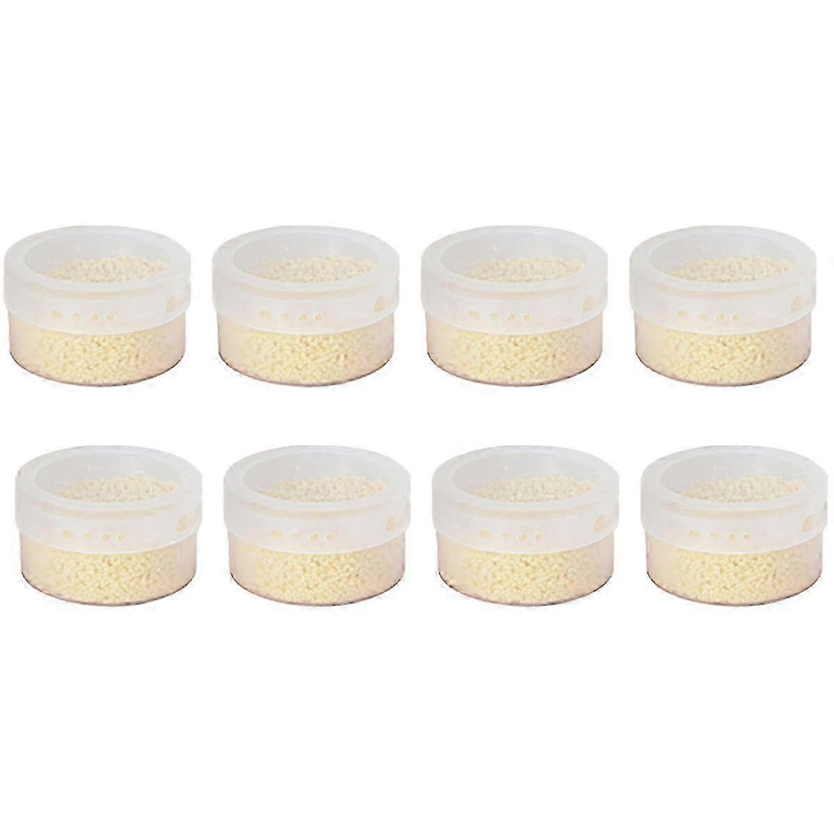 Magnetic Spice Tins For Magnetic Magnet For Refrigerator,spice Container Storage Box With Lid Transparent White