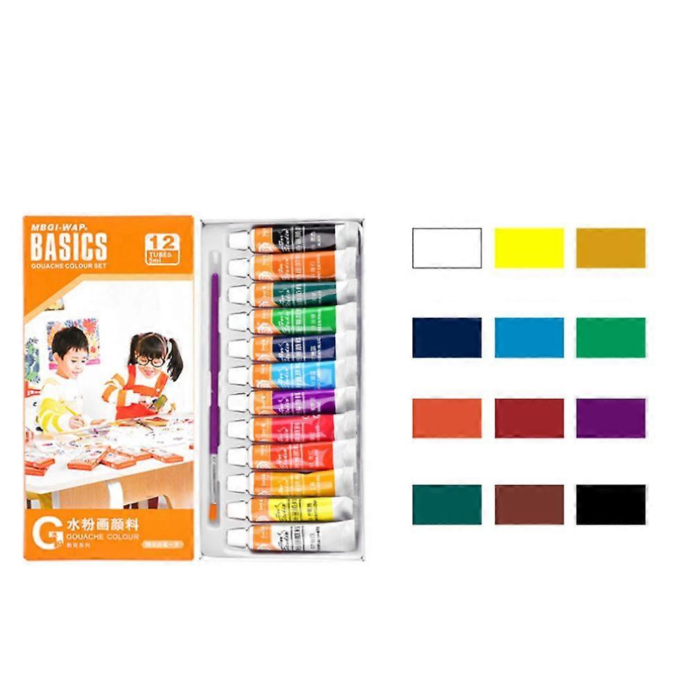 12/18 Colors 6ml Water Color Gouache Painting Pigment Art Painting Drawing Pigme