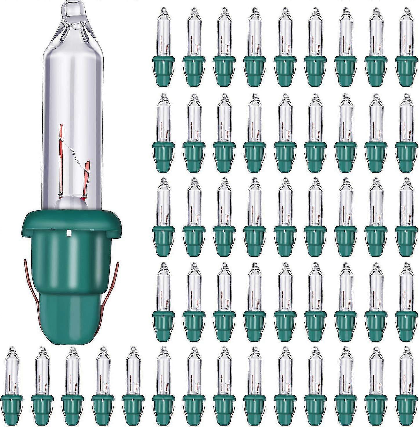 Karácsonyi csere Mini izzók Izzólámpák 2,5 V-os mini üveglámpák talppal, 0,17 amper, 0,425 watt