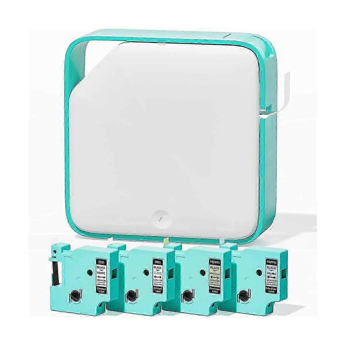 Label Makers, Bluetooth Label Maker D1600,label Maker With 4 Colors Tape, Office School,rechargeabl