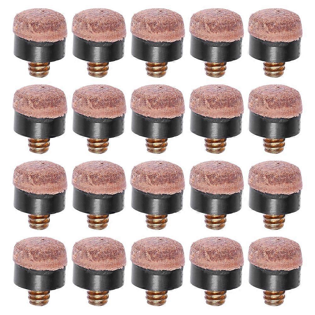 20Pcs Replacement Pool Cue Tips Billiard Cue Tips Screw Cue Stick Tips Portable Cue Tips