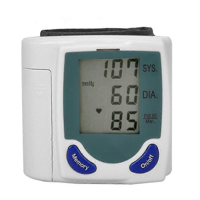 Wrist Blood Pressure Monitor, Blood Pressure Monitors For Home Use, Bp Cuff Automatic, Blood Pressure Machine, Lcd Display, Readings Memory, Large, Po