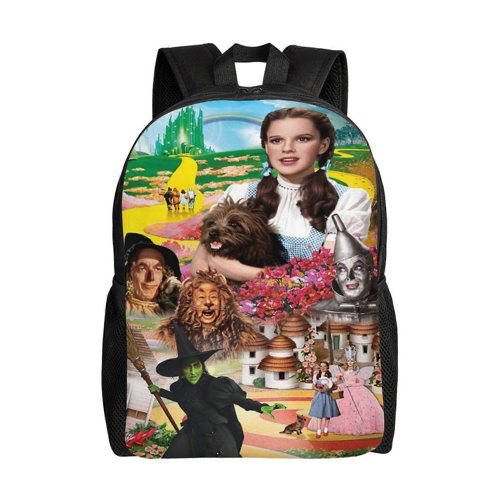 i966 ساحر أوز حقيبة ظهر سعة كبيرة حقيبة مدرسية حقيبة كتب حقيبة غير رسمية حقيبة ظهر للنساء والرجال أطفال ffrr966