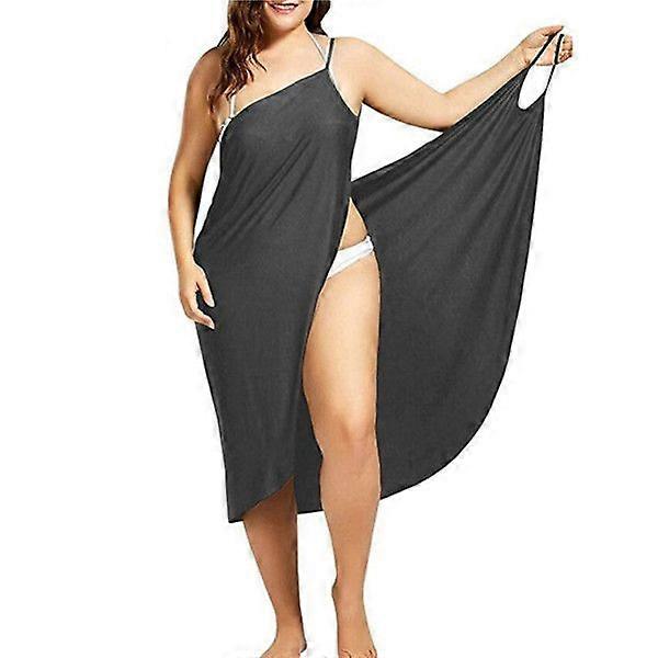 5XL Femmes Sexy Plage Col V Sling Robe 2020 Serviette D’été Dos Nu Maillots De Bain Couvrir Wrap Robe Femme Robes Tropicales Plus La Taille
