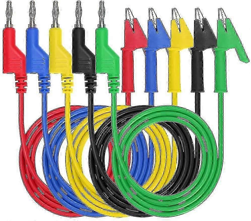 Multimeter Banana Plug To Crocodile Alligator Clip