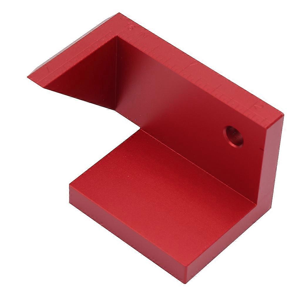 Red 45 Degree Angle Line Drawing Woodworking Tools Right Angle
