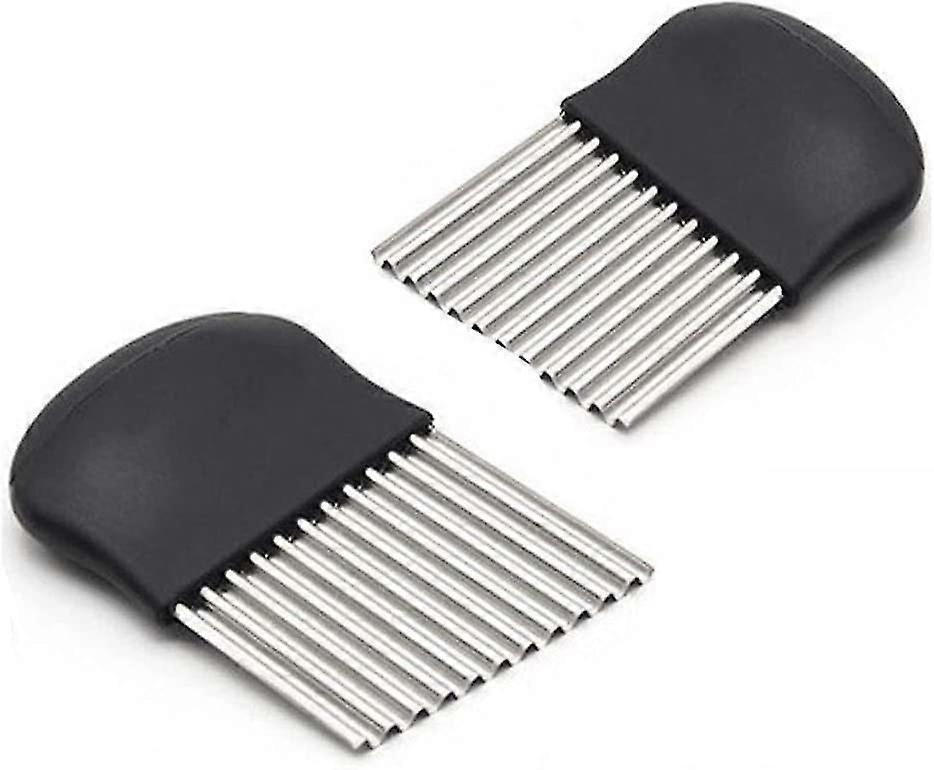 Crinkle Cutters, French Fry Slicer Salad Chopping Knife And Vegetable Steel Blade Cutting Tool, Set Of 2