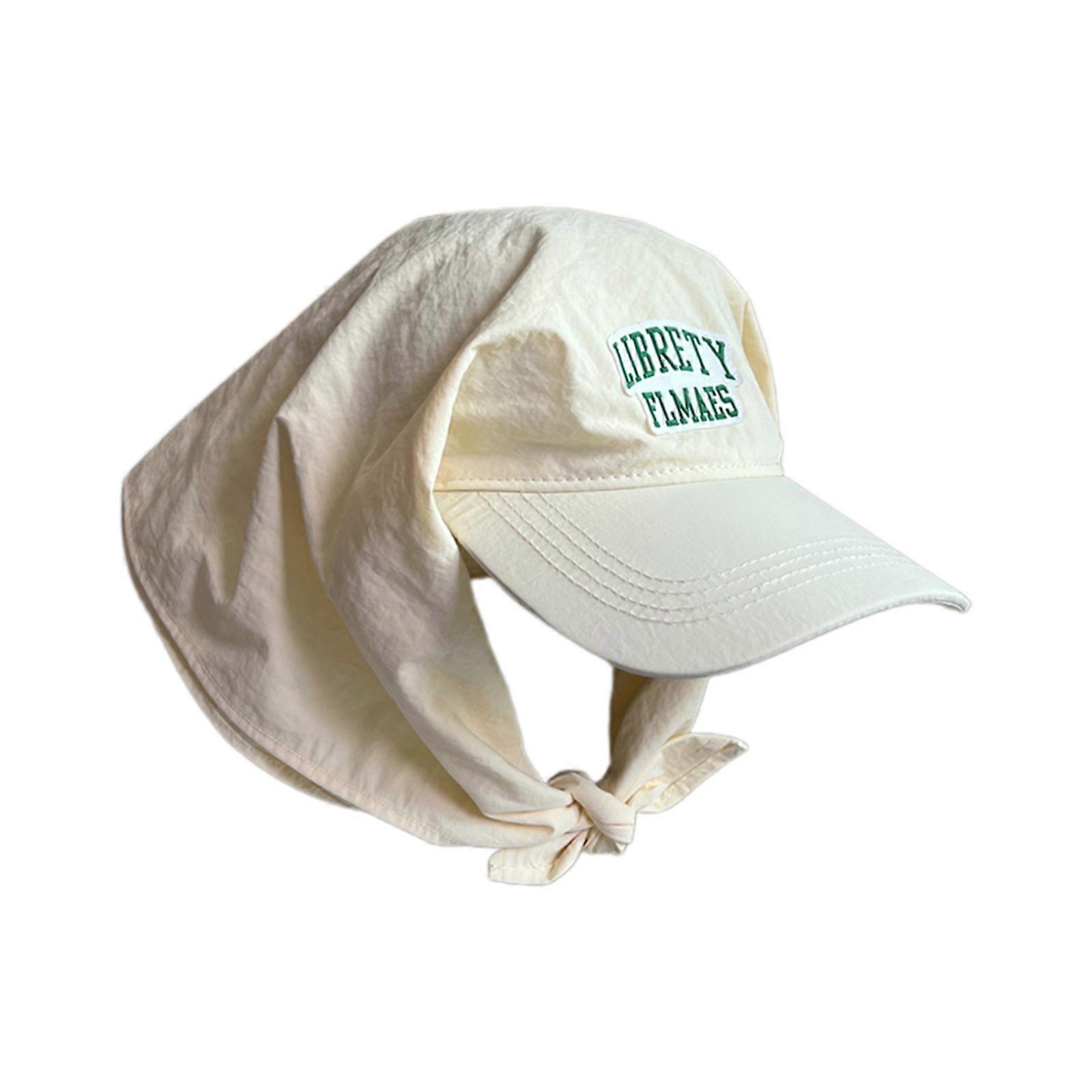Chapeau à séchage rapide foulard chapeau de baseball Chapeau respirant rafraîchissant chapeau large bordure chapeau pour plage jardin tennis course couleur crème