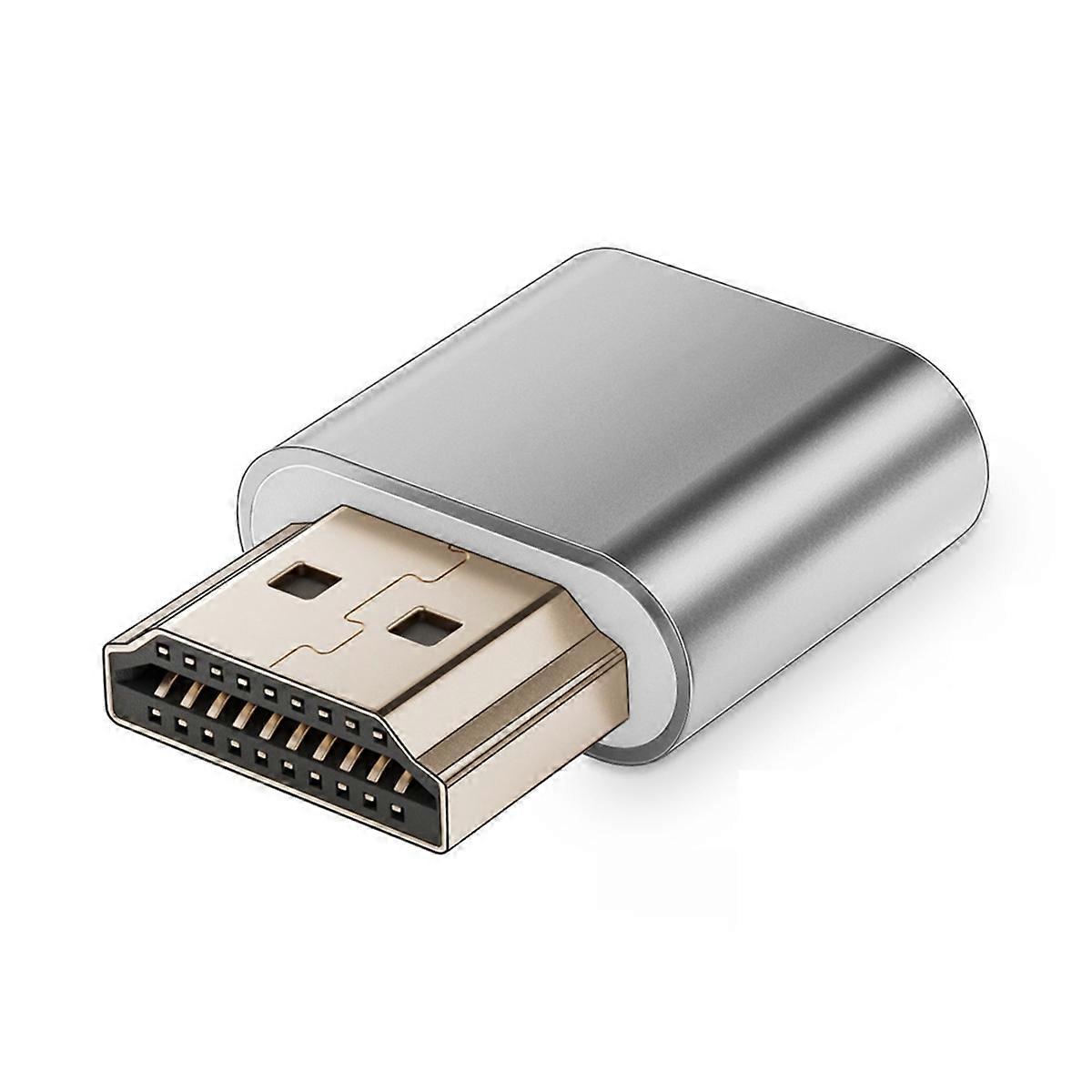 -compatible Dummy Plug 4K HDR Virtual Monitor EDID Emulator Headless Ghost Display Adapter Supports