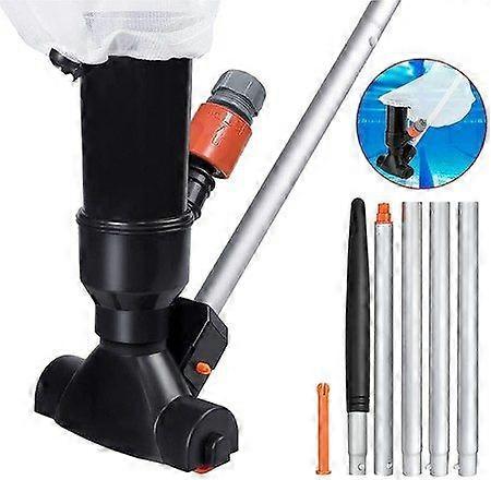 Portable Swimming Pool Jet Vacuum Cleaner with 5 Pole Sections - Efficient Underwater Cleaning Tool