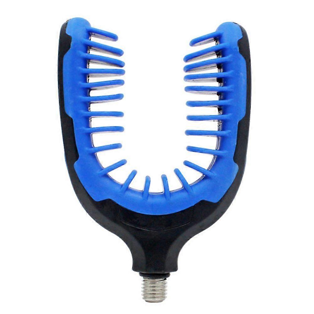 Fishing Rod Holder Woodworking Fishing Accessory Clip Rod Holder TPR Material Metal Compact Size For Use On Rod Piles