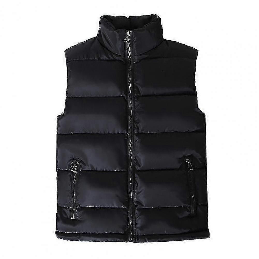 2024 White Vest Jacket Men Slim Fit Stand Collar Sleeveless Puffer Jackets Spring Autumn Casual Wais G