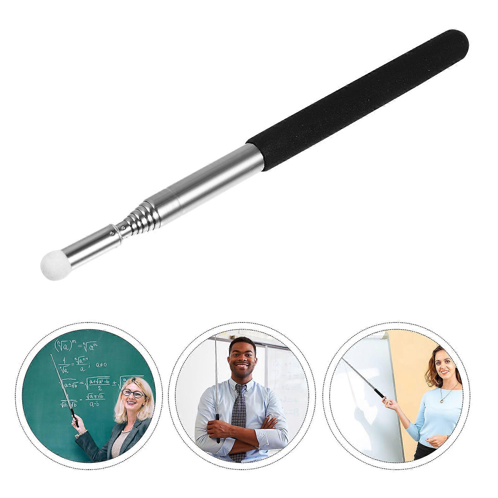 TINKSKY Hand Pointer Extendable Telescopic Retractable Pointer Handheld Presenter Classroom Whiteboard Pointer (Black)