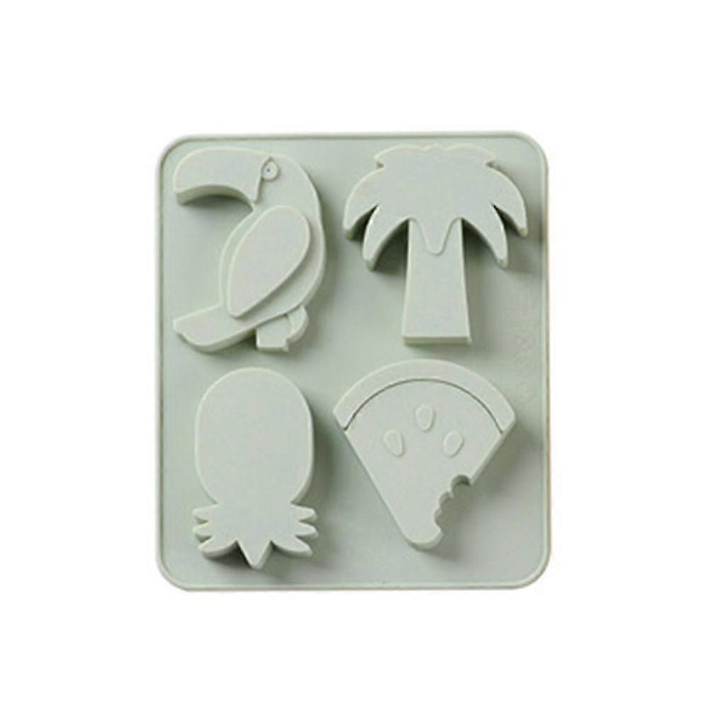 4 Slots Fruit Shaped Pudding Jelly Ice Block Mold Cake Chocolate