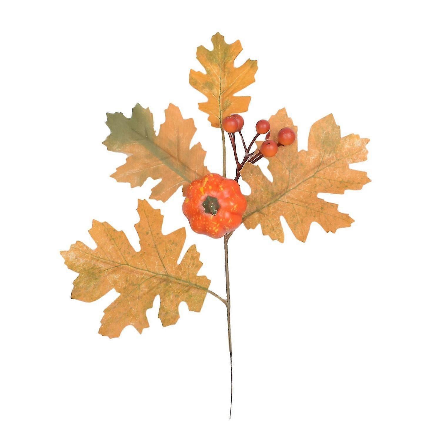 Artificial Fall Pumpkin Leaf, 24cm X 28cm, Thanksgiving Halloween Decoration