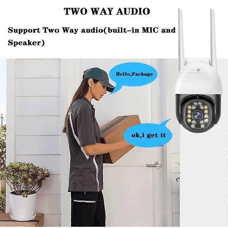 1080P Wifi Ip Camera, 4x Zoom, Auto-tracking, Outdoor Wireless Cctv For Home Security And Surveillance
