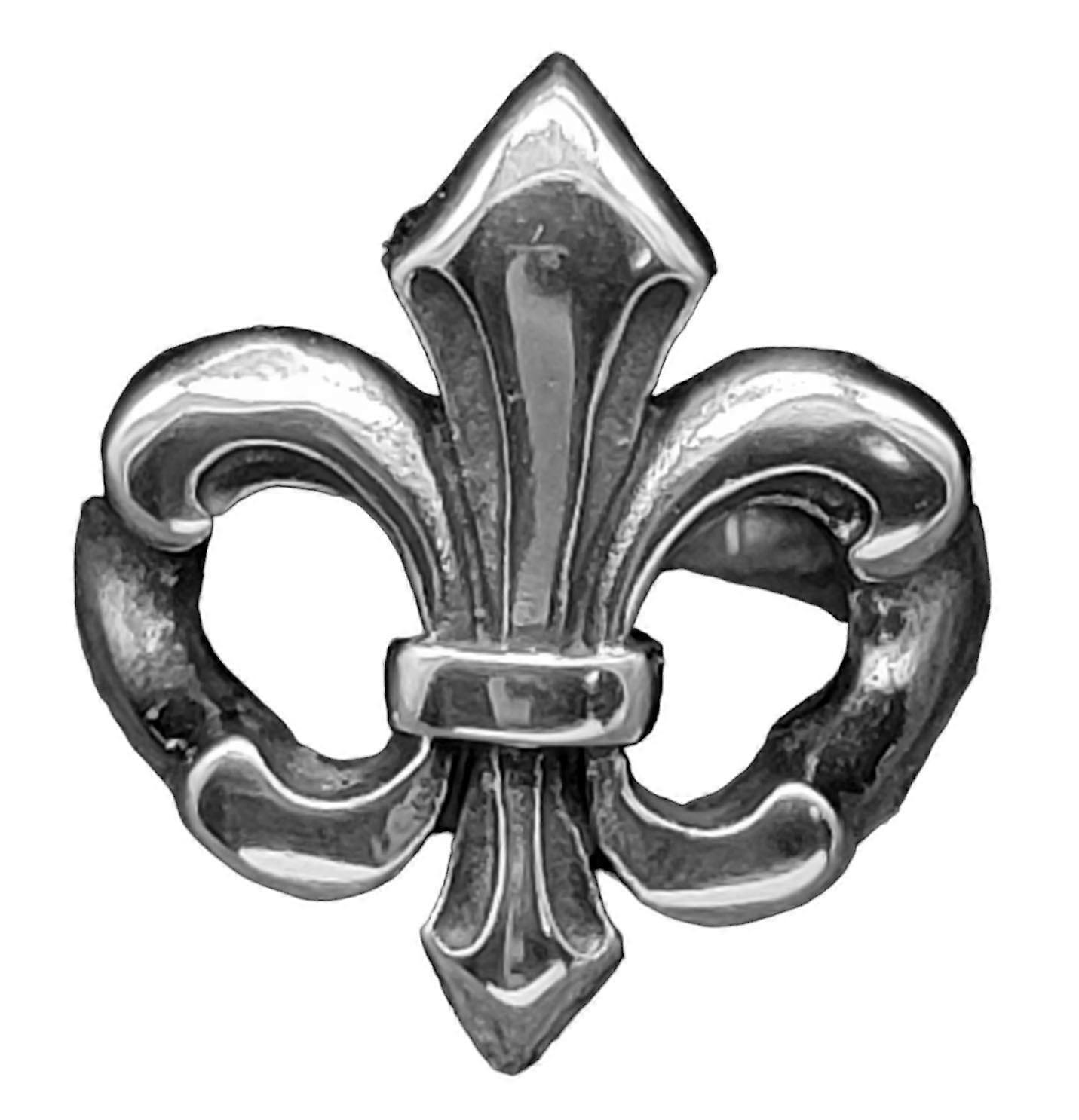 Ring Fleur-de-lis, størrelse 55-70 (edfl) - rustfritt stål