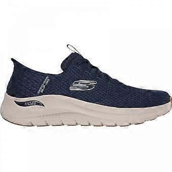 Men's Skechers Arch Fit 2.0 Look Ahead | Navy | Mens Knit Upper Trainers