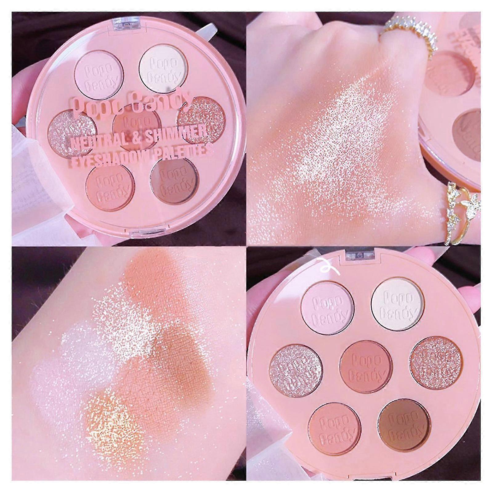 7 Colors High Saturation Eyeshadow Smooth Easy To Color Eyeshadow For Daily & Official Makeup Cosmetics