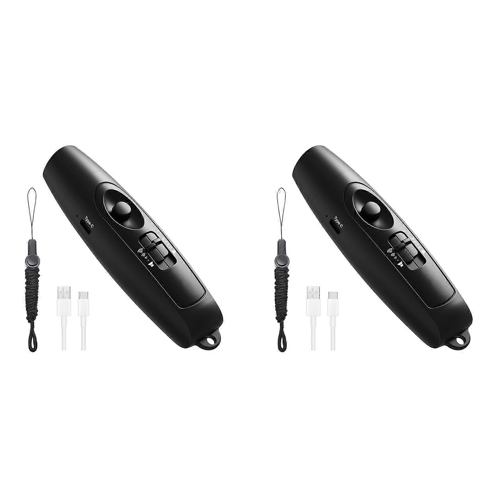 2X Electronic Whistle with USB Charging, Emergency Whistle for Referee Coaches Teacher, for Outdoor