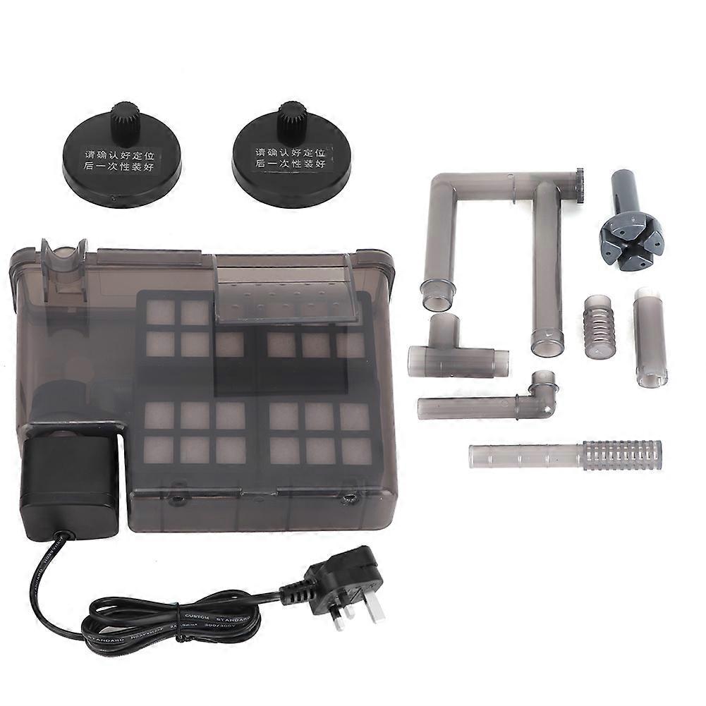 External Hang On Filter Waterfall Filter for Aquarium Fish Tank with UK Plug - 800L/H Flow Rate, Quiet Operation, Easy Installation