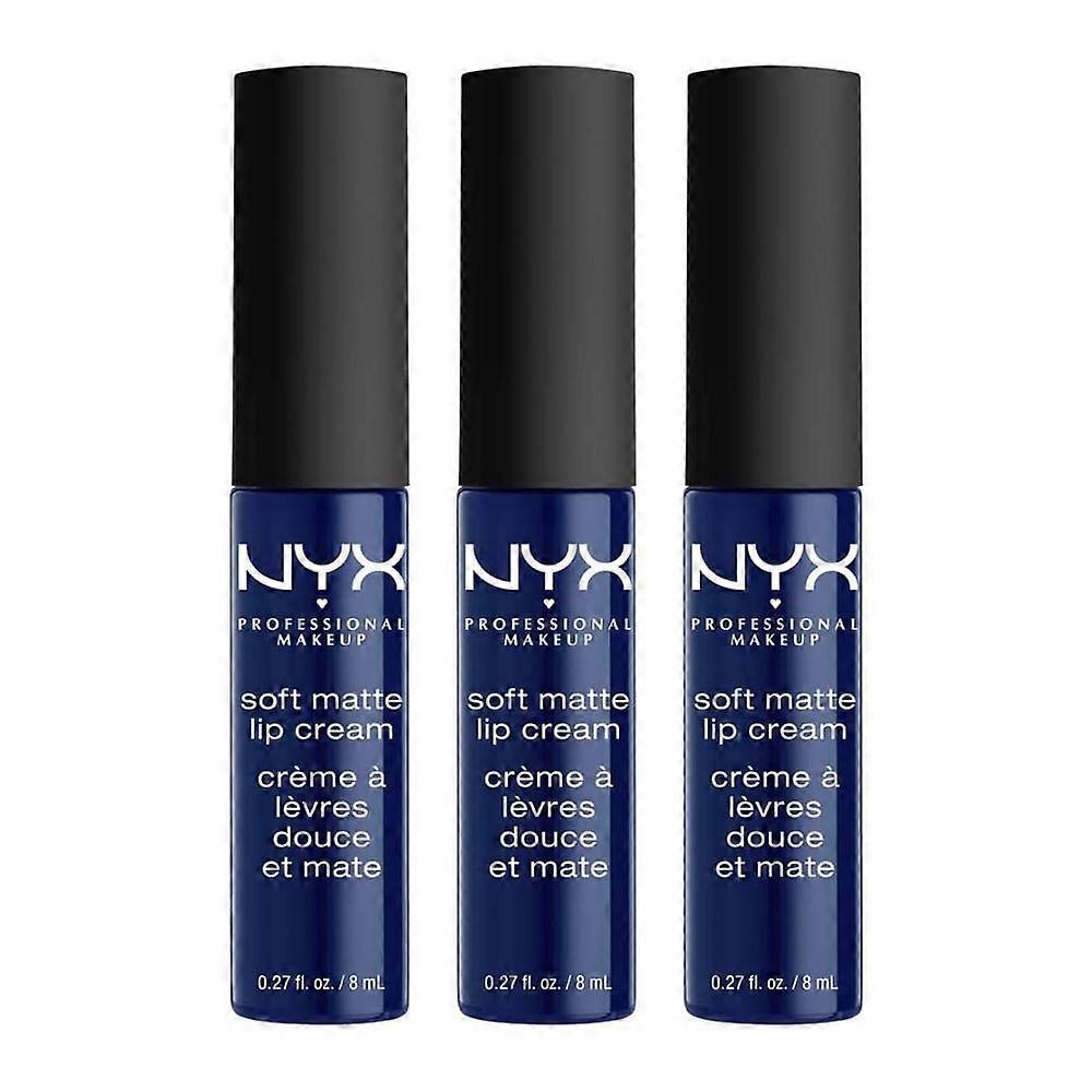3 x NYX Soft Matte Lip Cream 8ml - Moscow