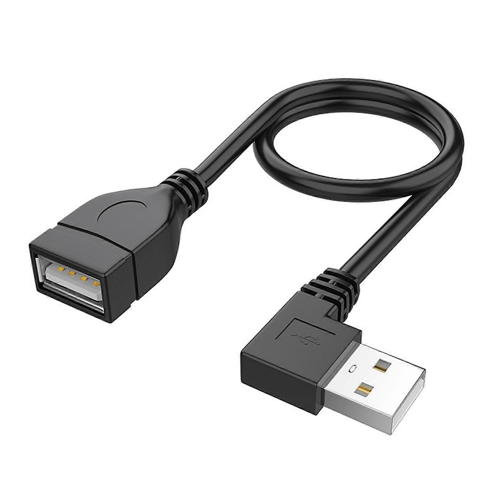 USB 2.0 Extender Cable Right/Left/Up/Down Angles Connection Extension Charging & Data Sync Enhances Port Accessibility