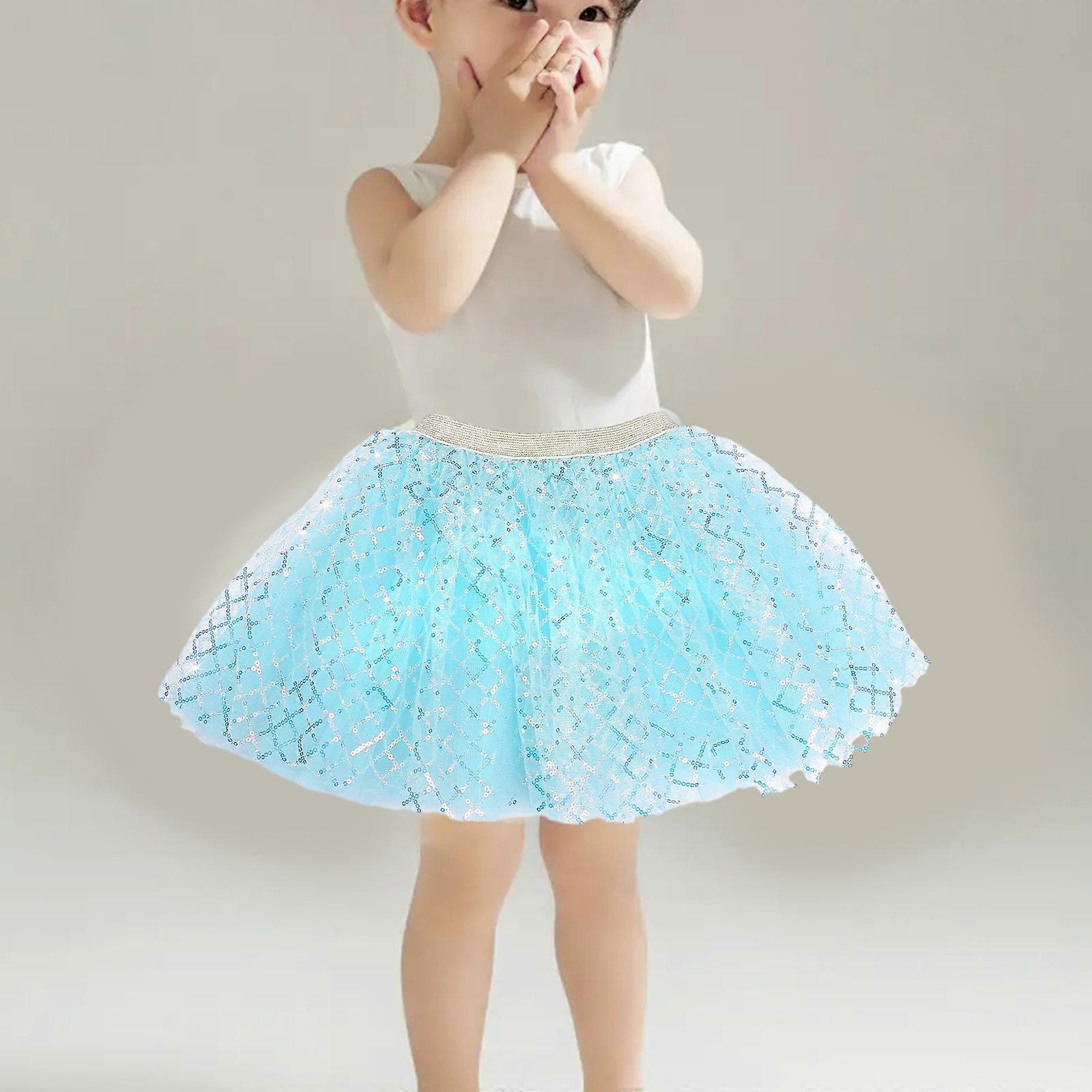 Gonna In Tulle Con Glitter Per Bambine – Per Feste, Compleanni E Divertimento (Taglie 1-10 Anni)