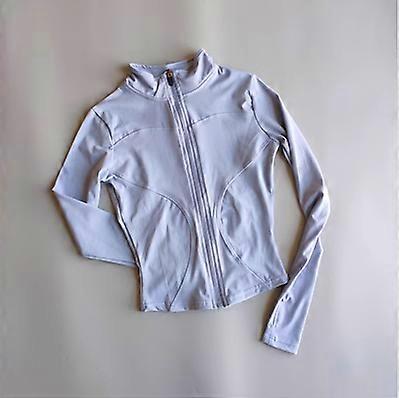 חיצוני ספורט ארוך שרוול נשים רזה יוגה בגדי מהיר יבש רוכסן קרדיגן לעמוד צווארון מעיל ריצה כושר מעיל למעלה