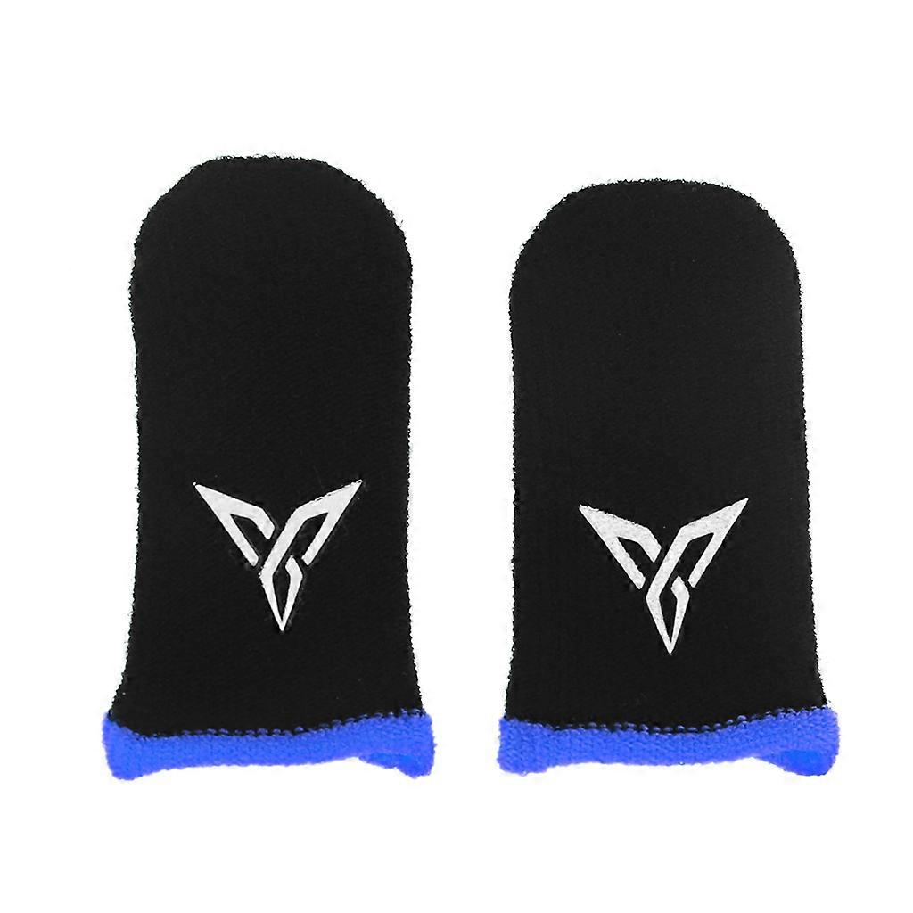 Finger Cover Breathable Game Controller Finger Sleeve For Pubg Sweat Proof Non-Scratch for Touch Screen Gaming Thumb Glo Blue