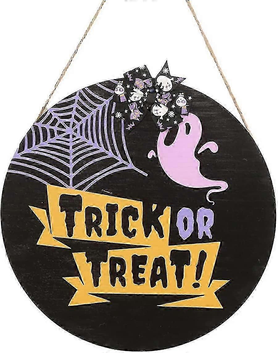 By Halloween Ornament Halloween Decorations Halloween Tree Ornaments Halloween Decoration Wooden Sign Home Wall Decoration Wooden Hanging Sign Pendan