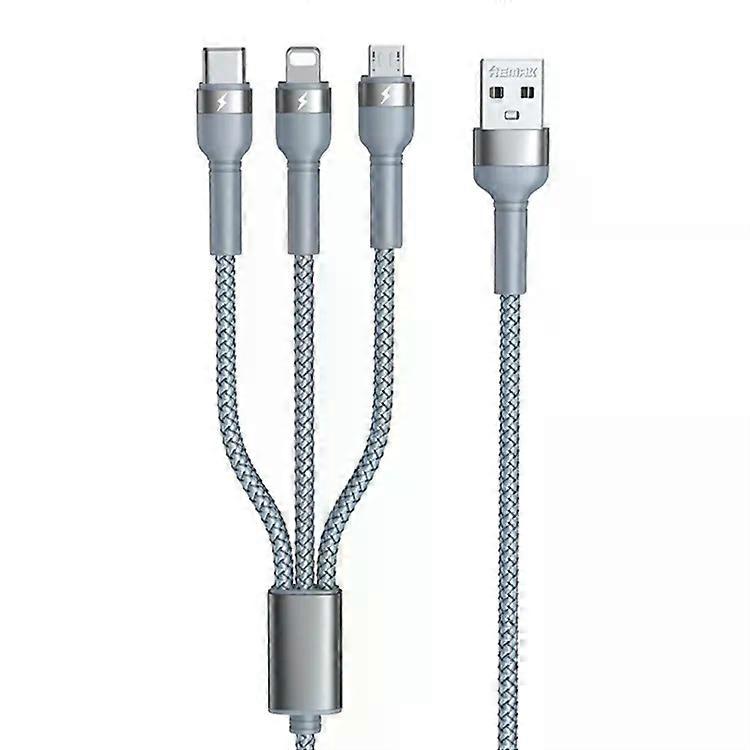 3 in 1 USB Charging Cable-Type-C,8 Pin & Micro USB,1.2m -