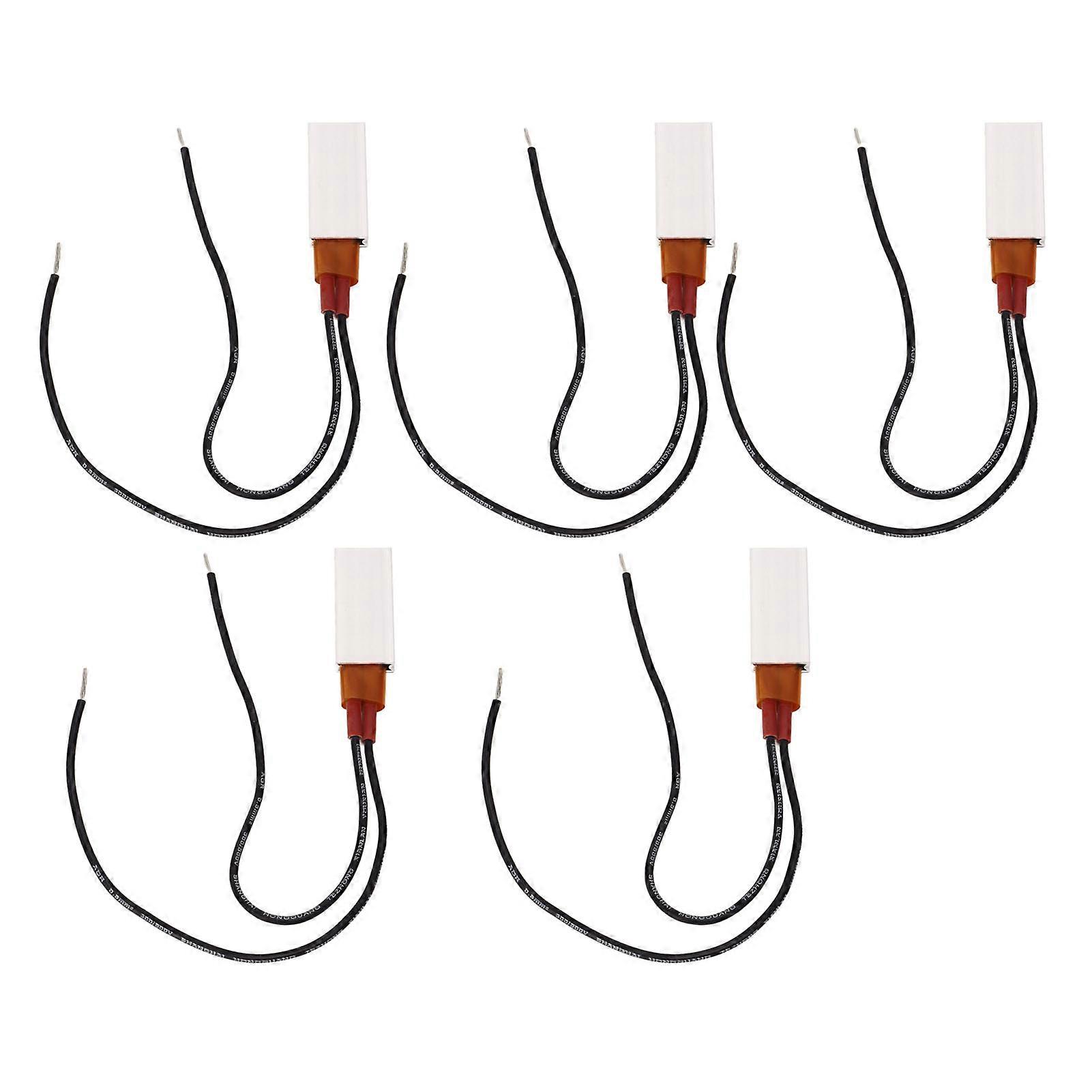 5Pcs 220V PTC Heating Element Fast Heating Heat Resistant Ceramic Thermostat Heating Element
