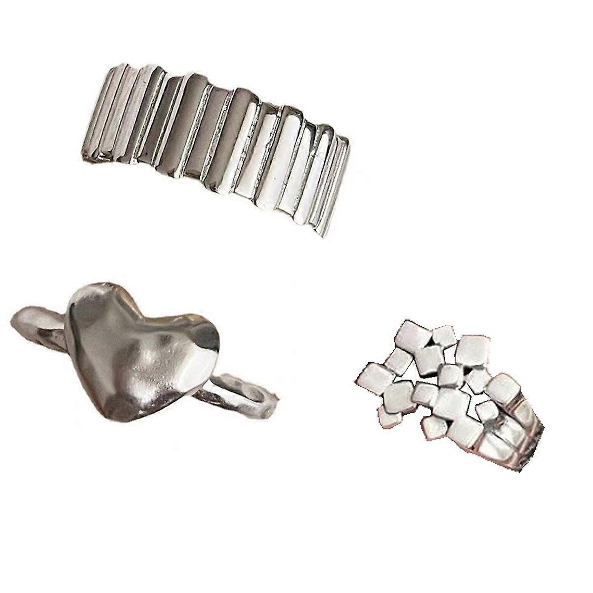 Open Finger Ring Width Irregular Geometric Ring Female Ring