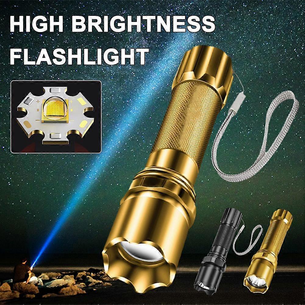 Rechargeable Tactical Flashlight High Lumen Super Bright Mini Small Pocket Torc